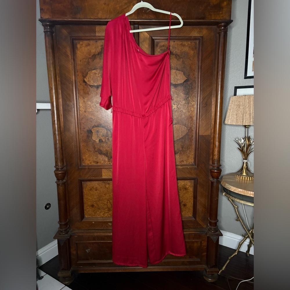 Ramy Brook- Tessa One Shoulder Jumpsuit. Size M - Picture 4 of 12